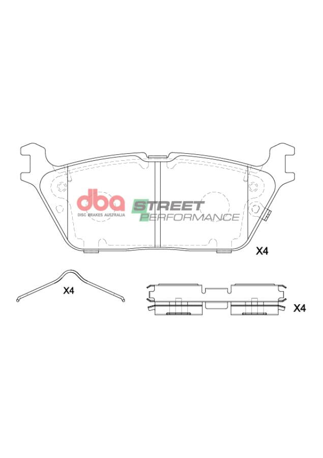 DBA Brake Pads Street Performance DB15196SP
