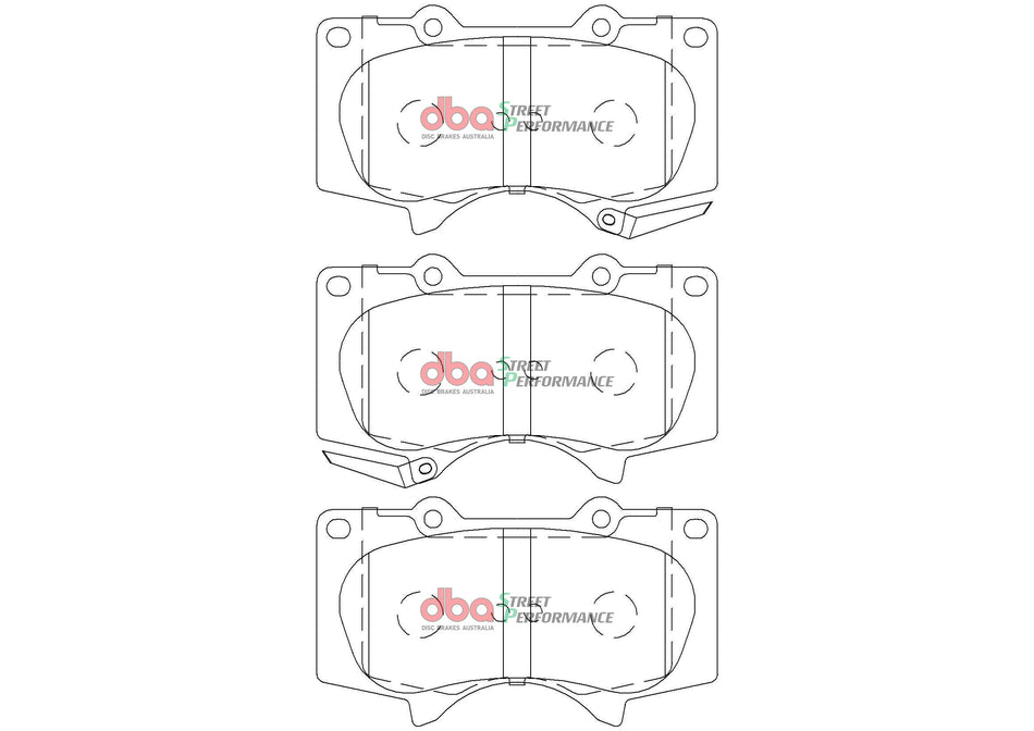 DBA Brake Kit - Street Series X-GOLD & Street Performance Brake Pads (2x DBA2700X + DB2380SP) DBA2700X-2380SP