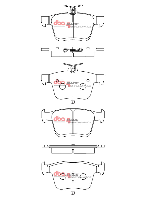 DBA Brake Pads Race Performance DB2384RP