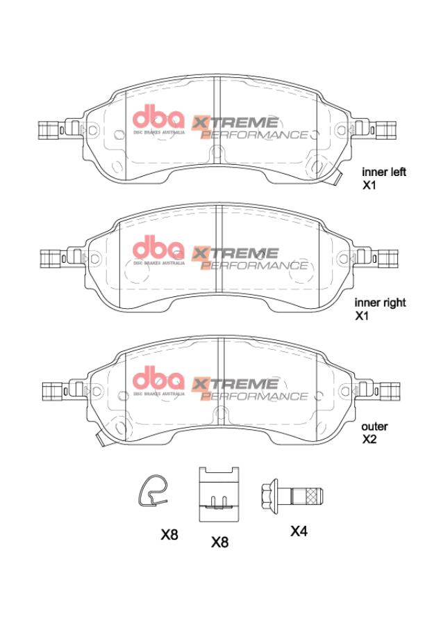 DBA Brake Pads Xtreme Performance DB2388XP