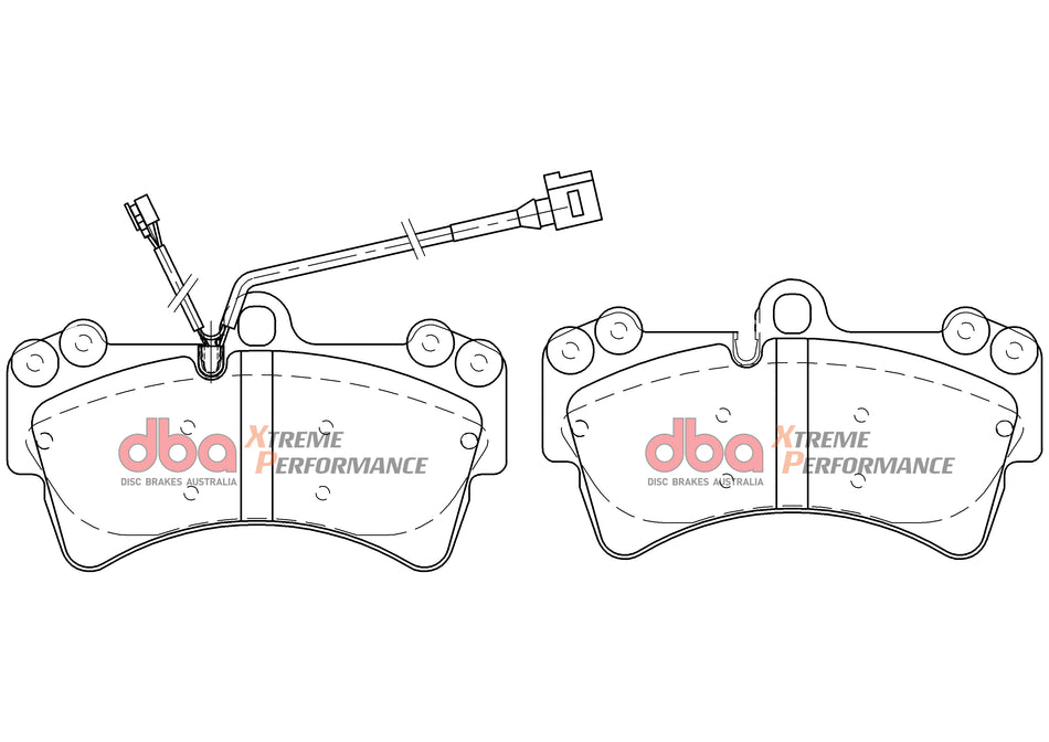 DBA Brake Kit - 4000 Series T3 Slotted & Xtreme Performance Brake Pads (2x DBA42246XS + DB7878XP) DBA42246XS-7878XP