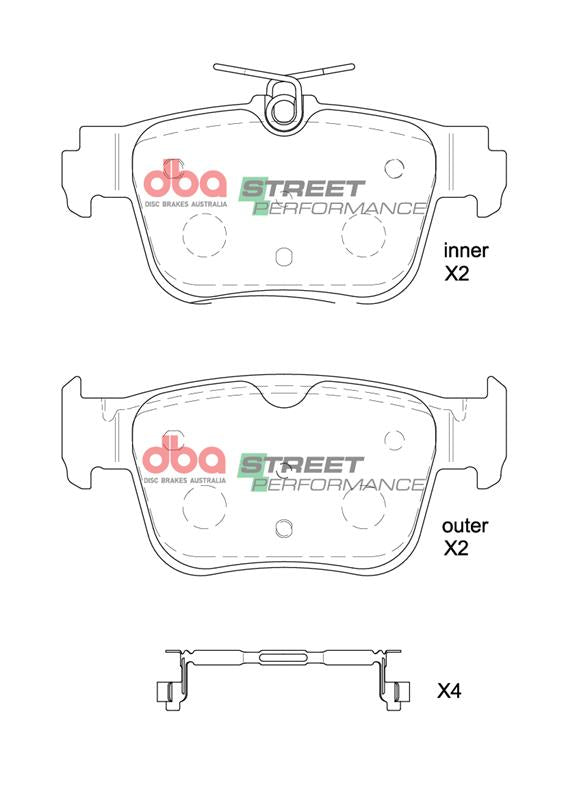 DBA Brake Pads Street Performance DB8850SP