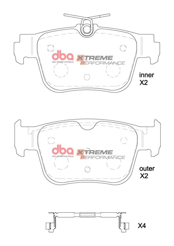 DBA Brake Pads Xtreme Performance DB8850XP