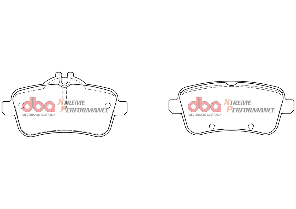 DBA Brake Kit - 4000 Series T3 Slotted & Xtreme Performance Brake Pads (2x DBA42699S + DB8880XP) DBA42699S-8880XP