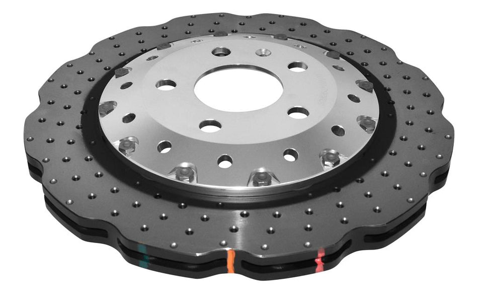 DBA 5000 series - Crossed Drilled & Dimpled Silver Hat DBA52834WSLVXD