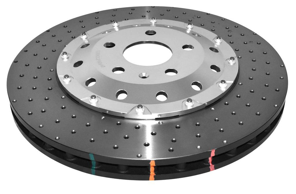 DBA 5000 series - Crossed Drilled & Dimpled Silver Hat DBA52842SLVXD