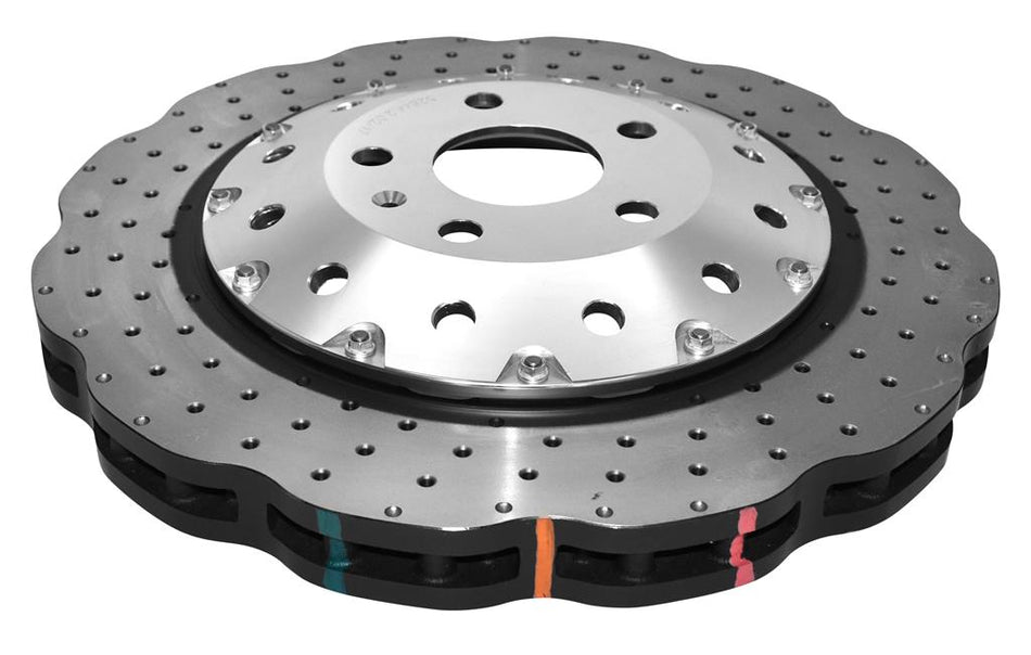 DBA 5000 series - Crossed Drilled & Dimpled Silver Hat DBA52844WSLVXD