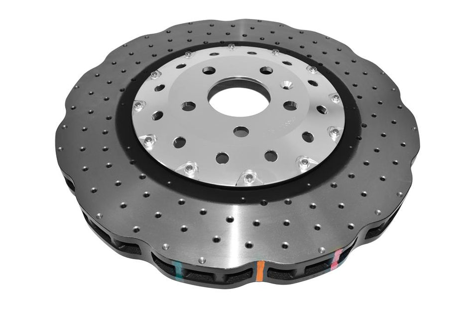 DBA 5000 series - Crossed Drilled & Dimpled Silver Hat DBA53002WSLVXD