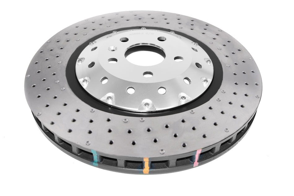 DBA 5000 series - Crossed Drilled & Dimpled Silver Hat DBA53004SLVXD