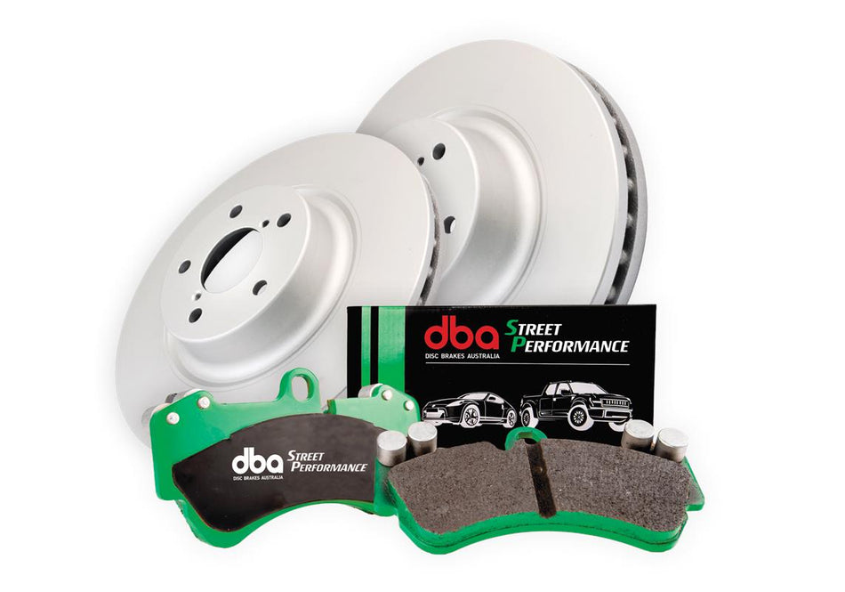 DBA Brake Kit - Street Series En-Shield Plain & Street Performance Brake Pads (2x DBA2814E + DB15009SP) DBA2814E-15009SP