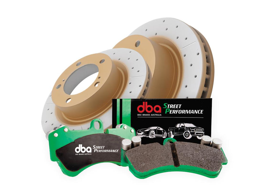 DBA Brake Kit - Street Series X-GOLD & Street Performance Brake Pads (2x DBA2700X + DB2380SP) DBA2700X-2380SP
