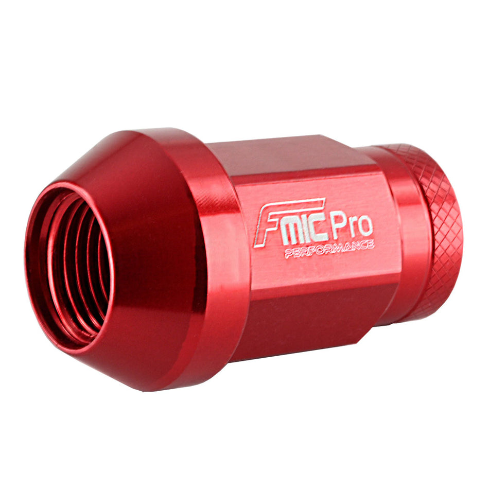 Forged Aluminum wheel nut FMIC.Pro M12x1.5 Red 1 pc. conical 7075-T6