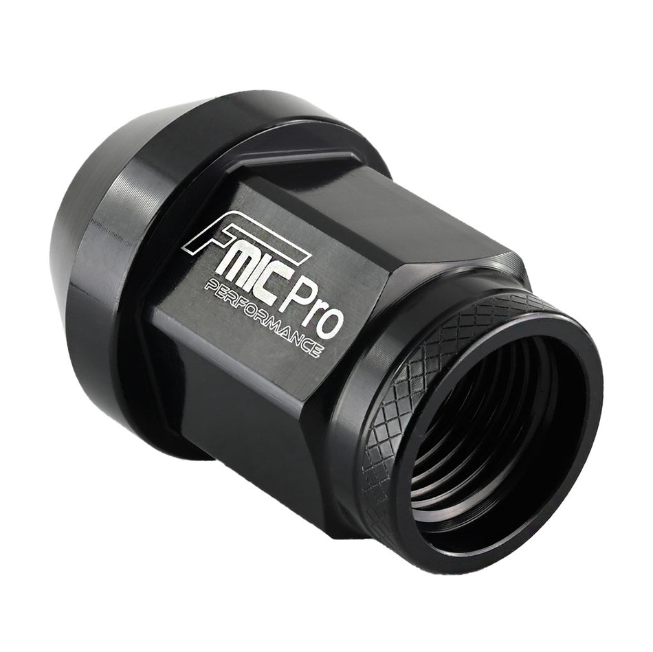 Forged aluminum wheel nut FMIC.Pro M12x1.25 Black 1 pc. conical through-hole 7075-T6