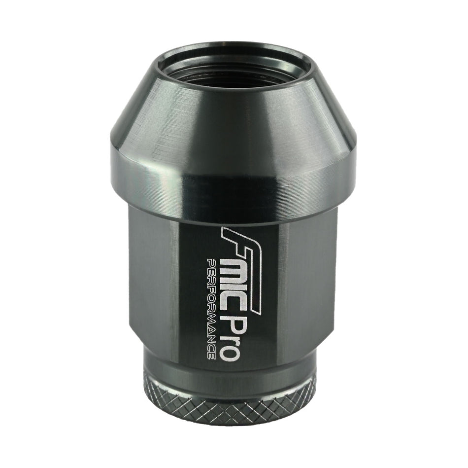 Forged aluminum wheel nut FMIC.Pro M14x1.25 Grey (gun metal) 1 pc. conical through-hole 7075-T6