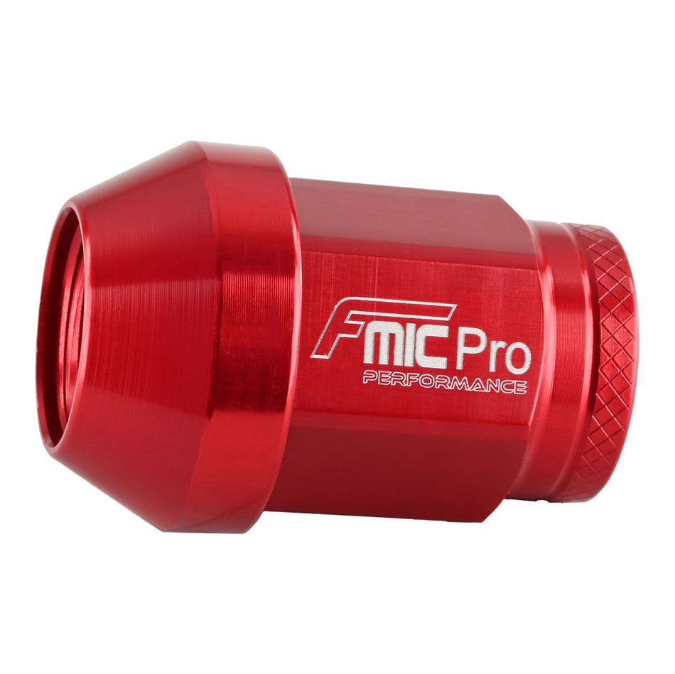 Forged aluminum wheel nut FMIC.Pro M14x1.25 Red 1 pc. conical through-hole 7075-T6