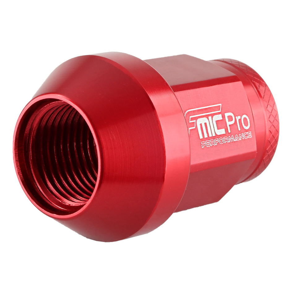 Forged aluminum wheel nut FMIC.Pro M12x1.5 Red 1 pc. conical through-hole 7075-T6