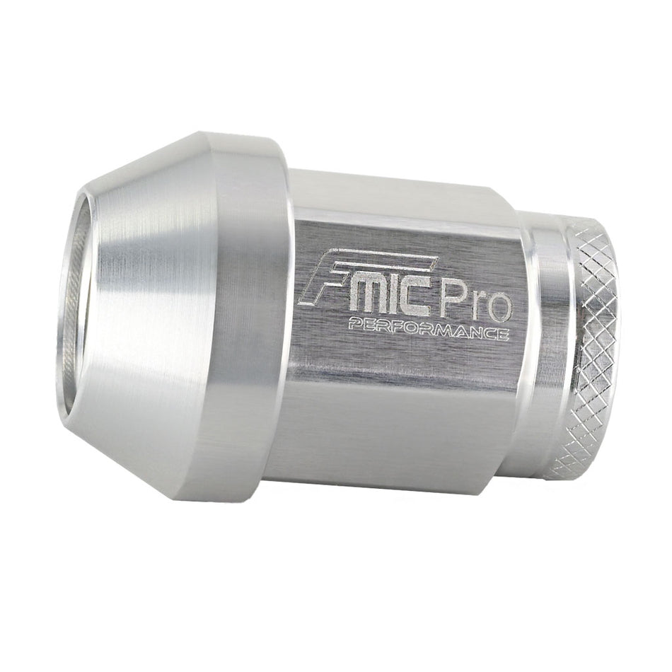 Forged aluminum wheel nut FMIC.Pro M14x1.25 Silver 1 pc. conical through-hole 7075-T6