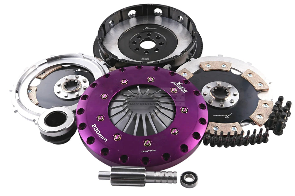Xtreme Clutch Conversion kit - BMW S54B32 Ceramic Twin Plate - Samsonas Sequential / G-Force - GM Spline 10x35mm