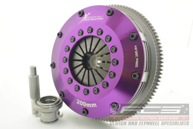 Nissan 180SX - 200SX - Silvia Xtreme Performance - 200mm Sprung Ceramic Twin Plate Clutch Kit Incl Flywheel 1200Nm