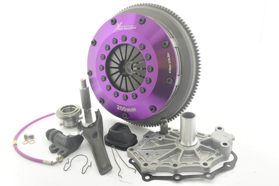 NISSAN - SKYLINE - STAGEA Xtreme Performance - 200mm Sprung Ceramic Twin Plate Clutch Kit Incl Flywheel 1200Nm