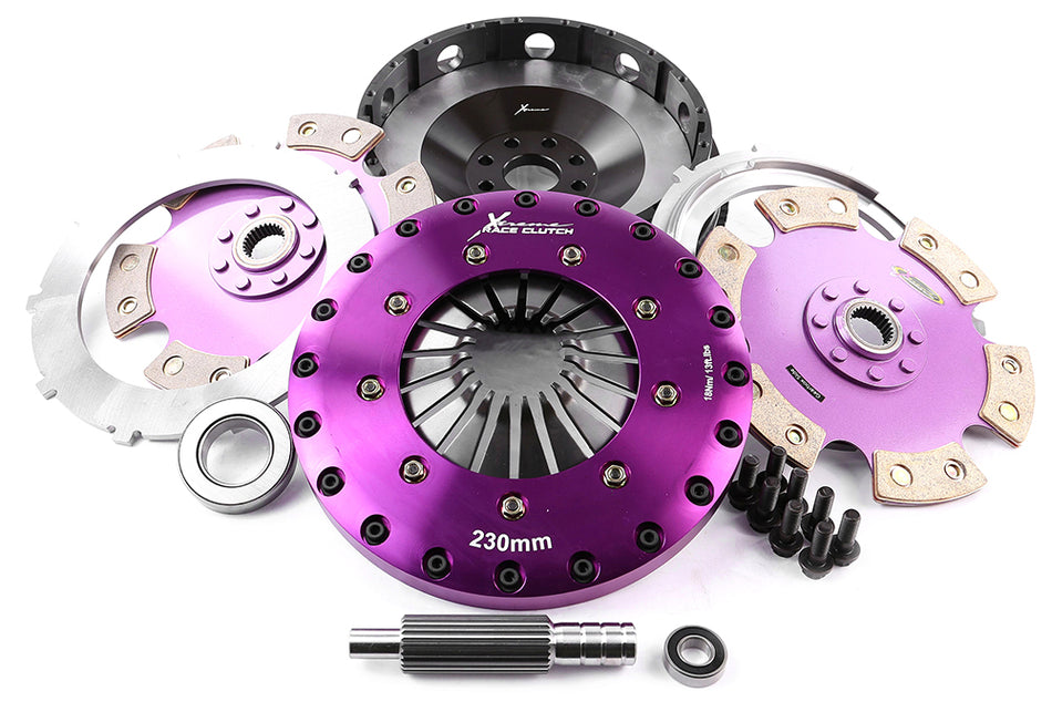 Xtreme Clutch Conversion kit - Toyota JZ Ceramic Triple Plate - Samsonas Sequential / G-Force - GM Spline 26x28.6mm
