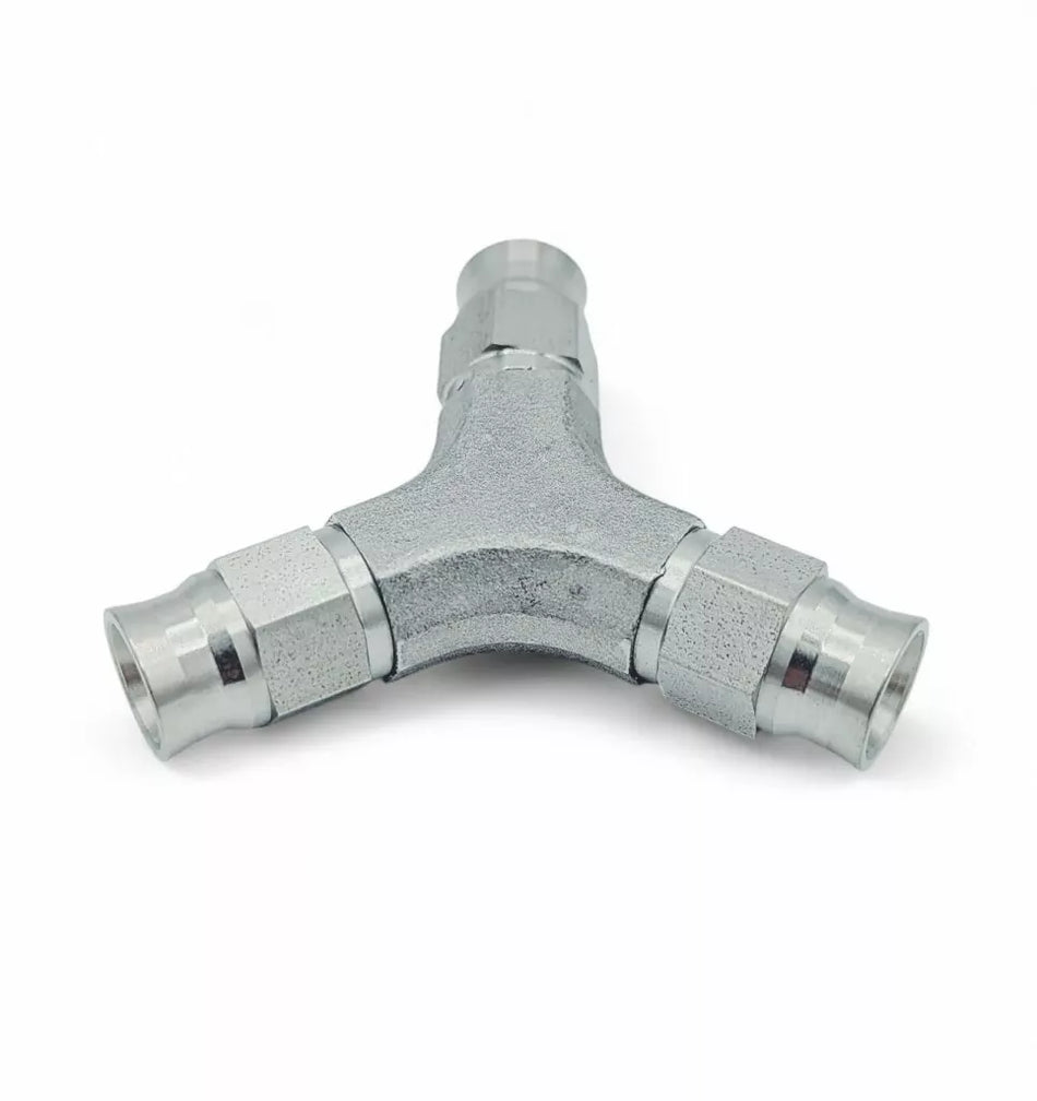 Y Piece Female AN3  Adaptor St/St