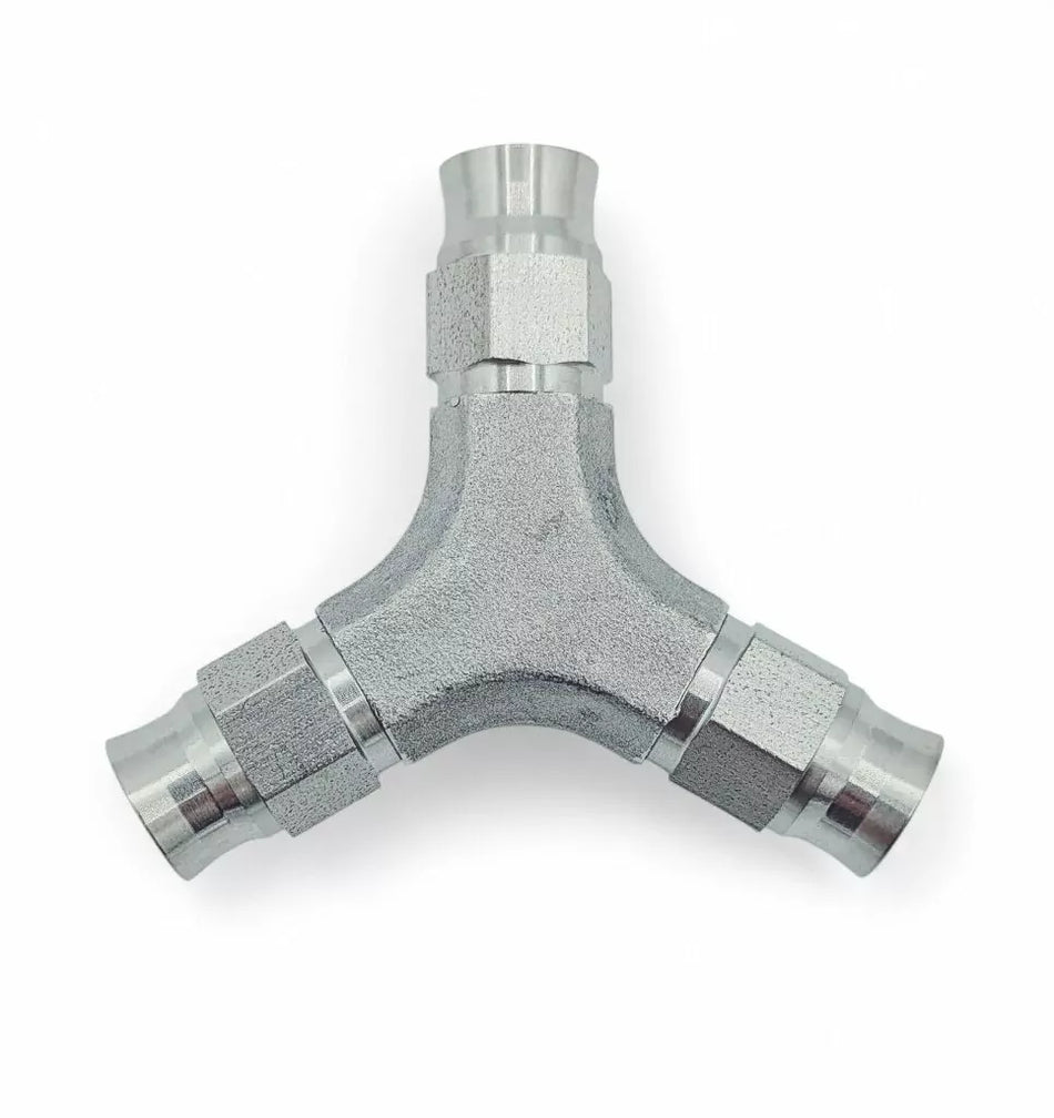 Y Piece Female AN3  Adaptor St/St