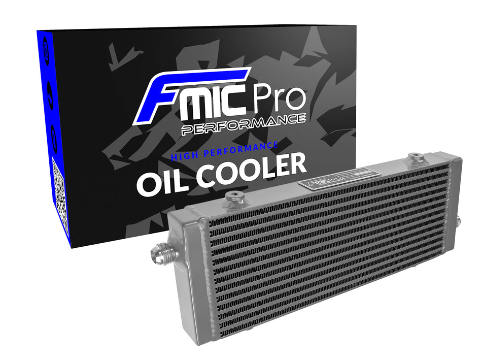 FMIC Oil cooler FMIC.Pro  360x140x40 Asymmetric Oil Enters Silver