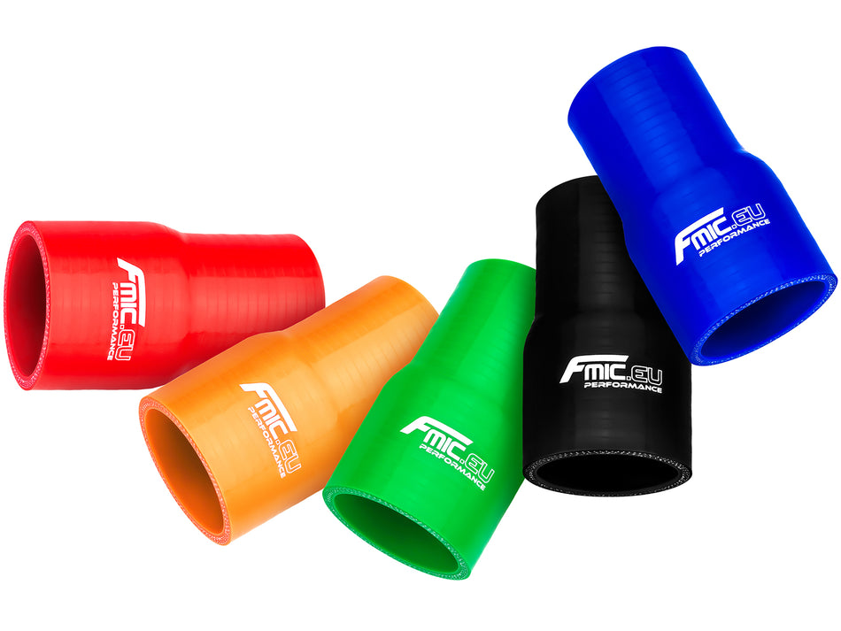 Silicone straight reducer 76/95mm Black