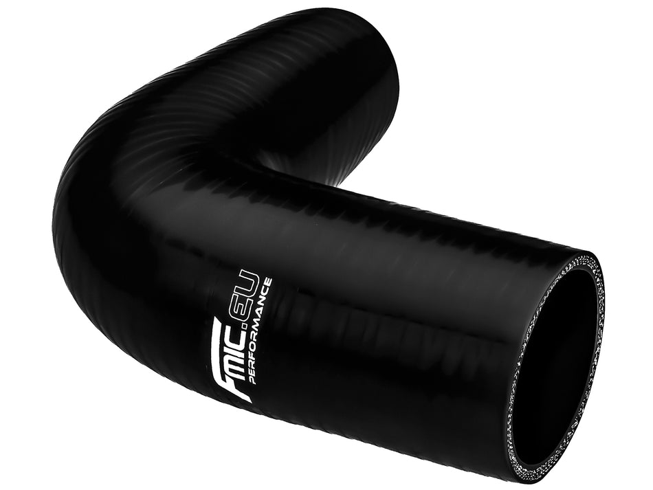 Silicone elbow 90' 48mm Black