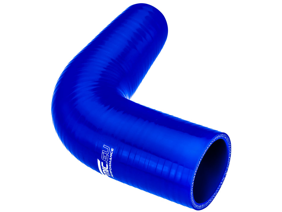 Silicone elbow 90' 70mm Blue