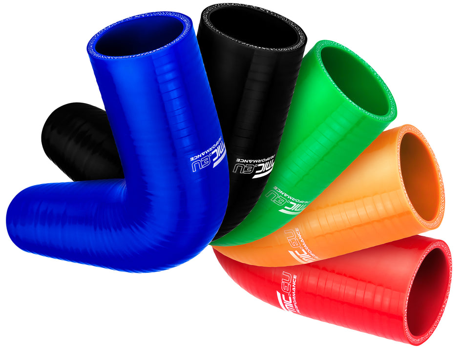 Silicone elbow 90' 89mm Blue
