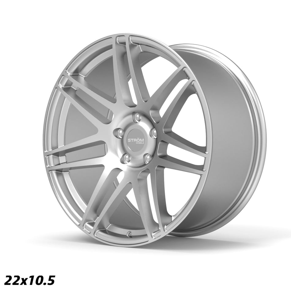 STR3 Alloy Wheel – 22x10.5 ET40 5x120 CB74.1 Quartz Silver