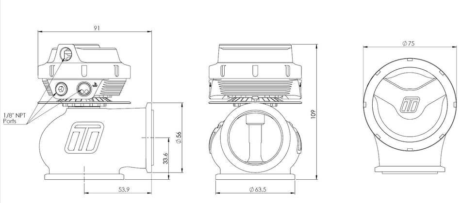 Turbosmart Gen-V WG45 Hyper-Gate45 Lite 14psi Sleeper