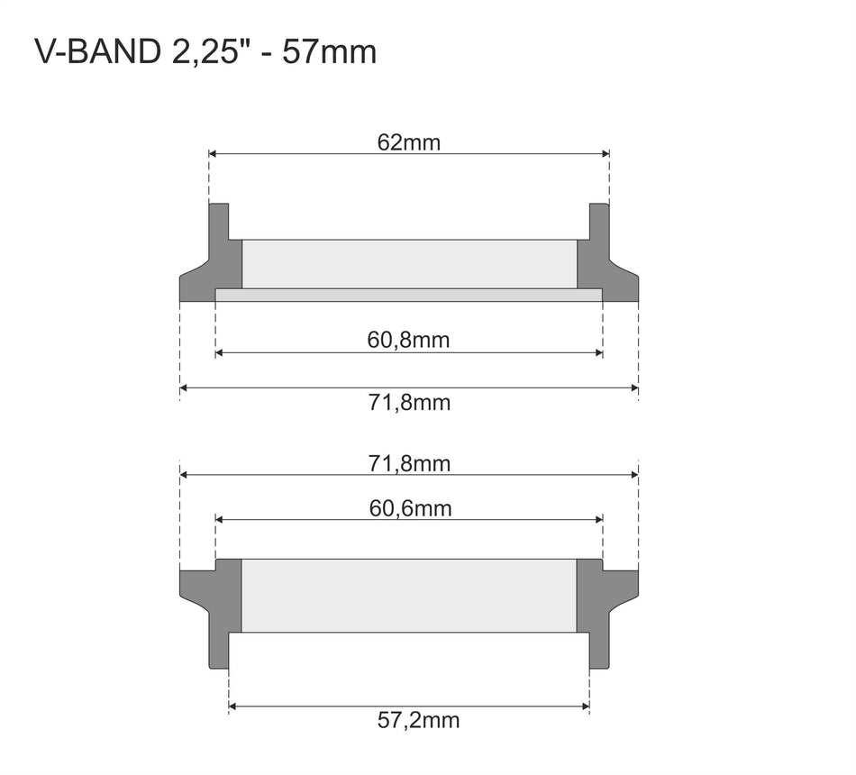 FMIC PRO V-BAND KIT 57mm 2,25"