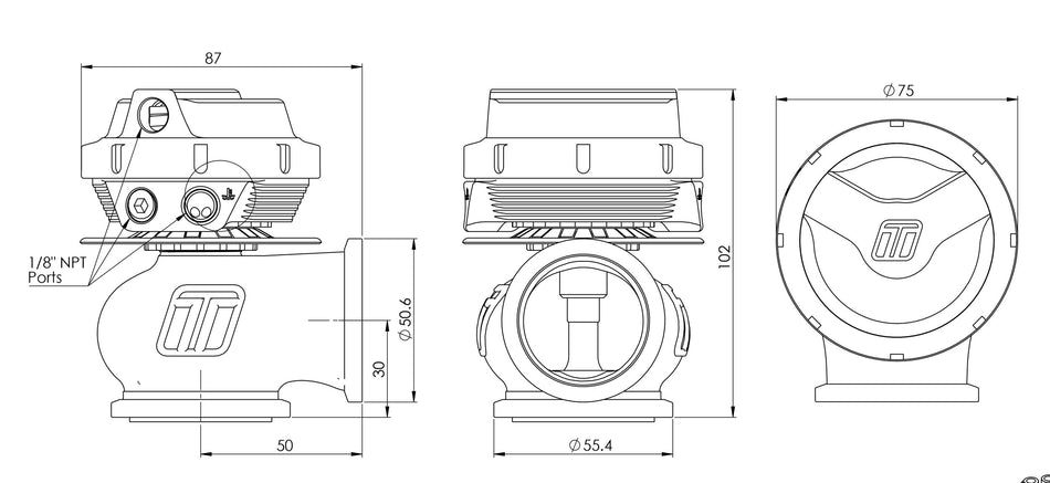 Turbosmart Gen-V WG40 Comp-Gate40 14psi Sleeper