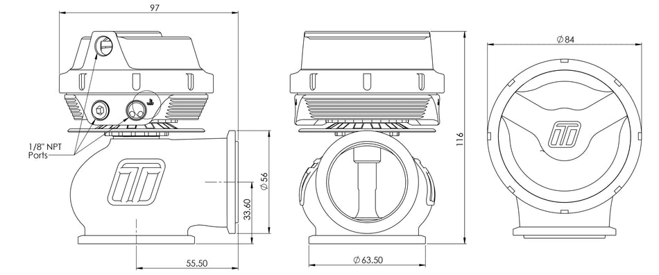 Turbosmart Gen-V WG45 Hyper-Gate45 14psi Sleeper