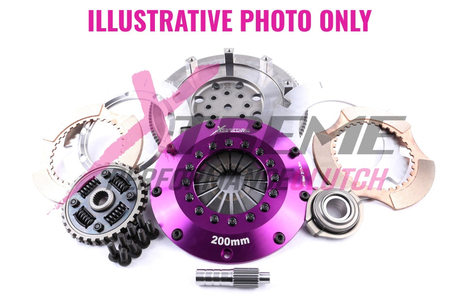 TOYOTA - SUPRA Xtreme Performance - 200mm Sprung Ceramic Twin Plate Clutch Kit Incl Flywheel 1200Nm