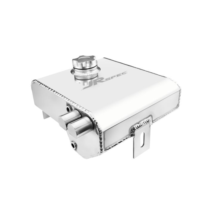 2L Aluminium Alloy Polished Radiator Overflow Surge Tank & Oil Tank Can JRspec