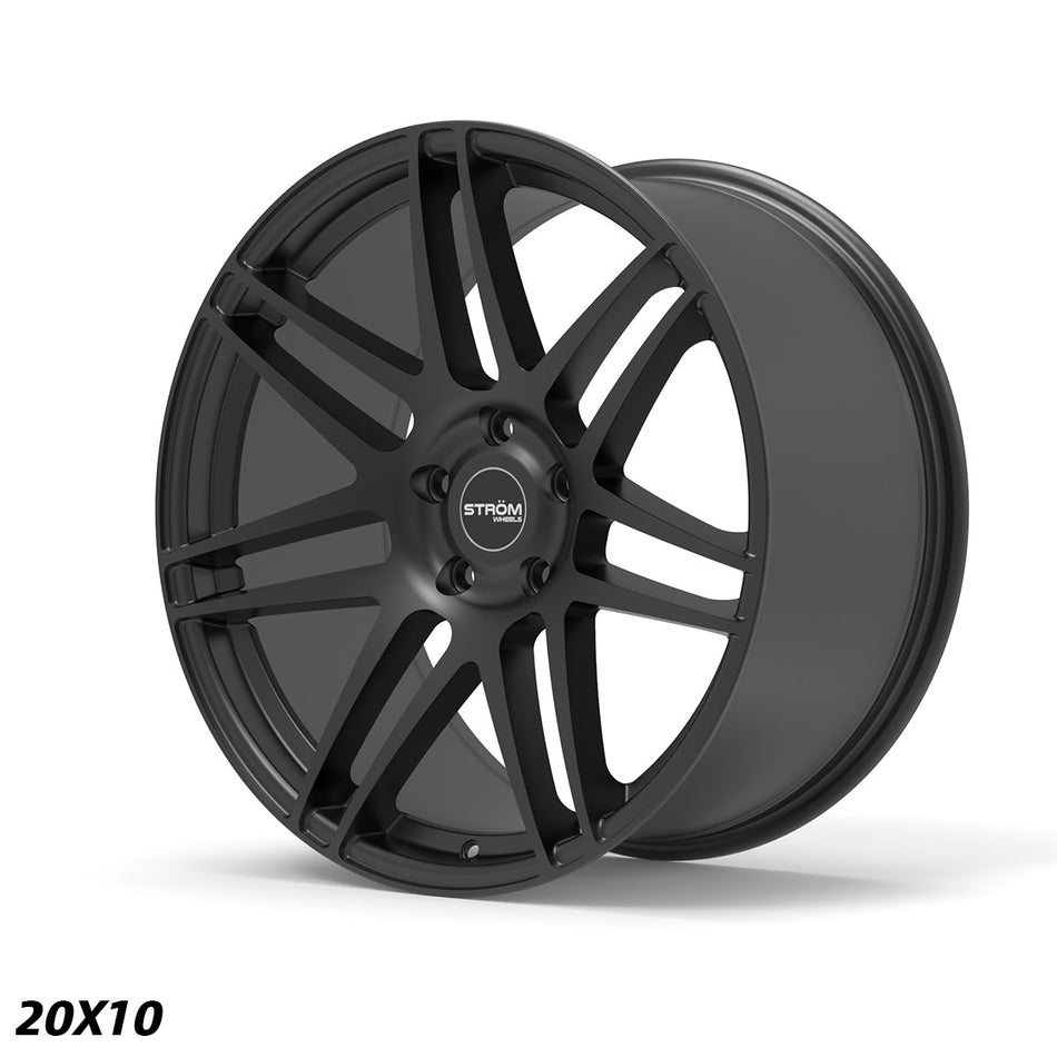 STR3 Alloy Wheel – 20x10 ET40 5x114.3 CB73.1 Full Satin Black