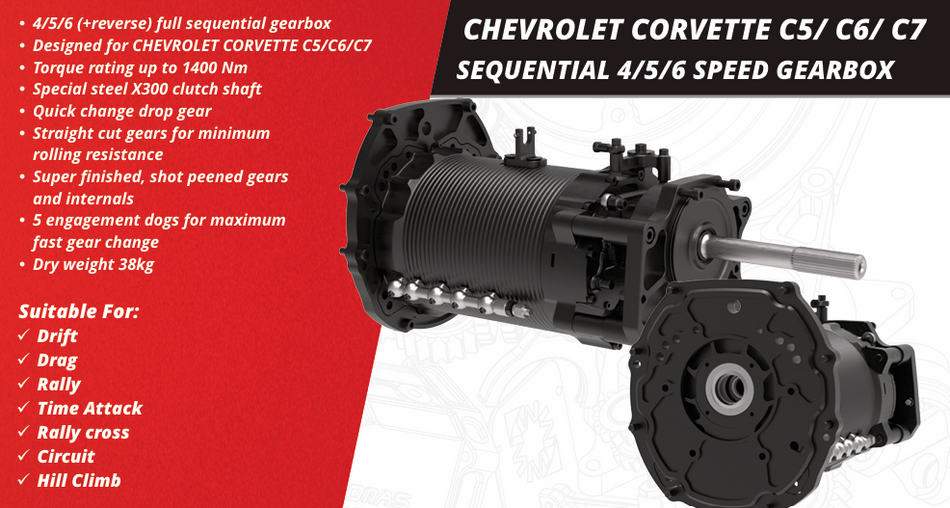 Chevrolet Corvette C5 /C6 /C7 Sequential (RWDs)