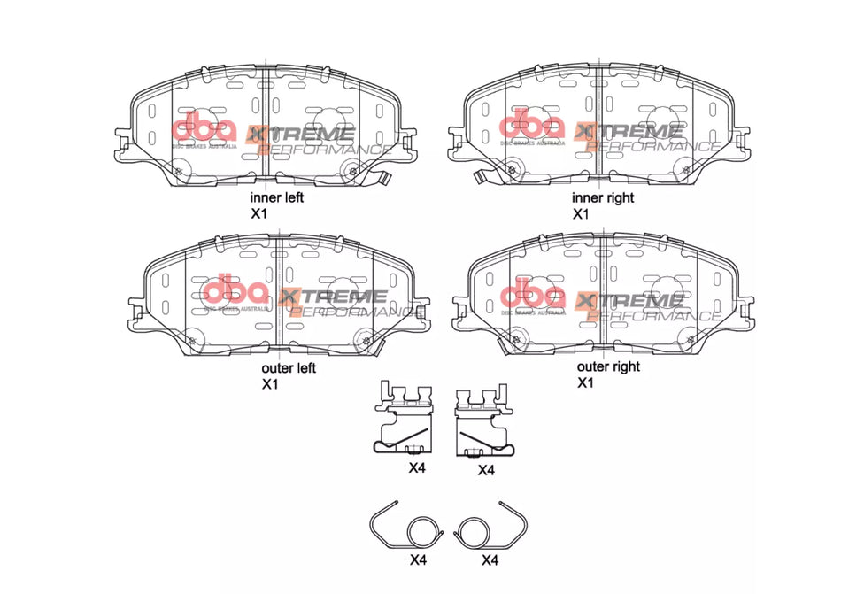 DBA Brake Pads Xtreme Performance DB15074XP
