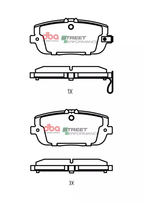 DBA Brake Kit - Street Series T2 Slotted & Street Performance Brake Pads (2x DBA2951S + DB2064SP) DBA2951S-2064SP