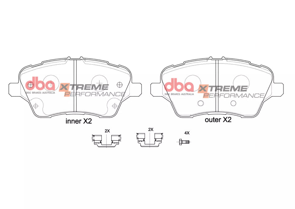 DBA Brake Pads Xtreme Performance DB2382XP