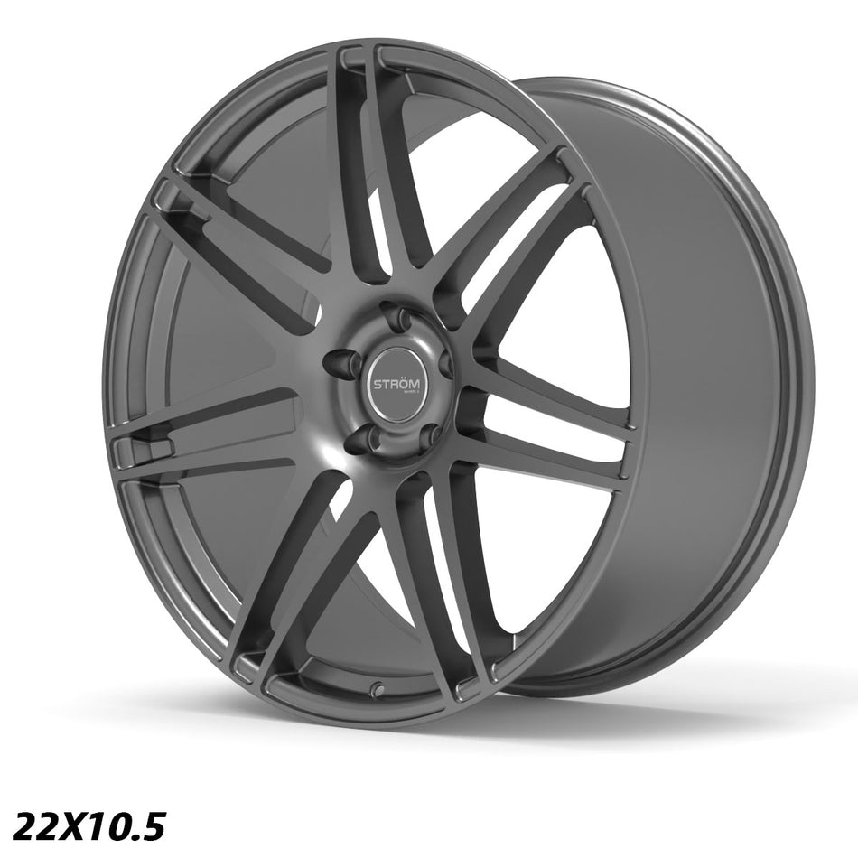 STR3 Alloy Wheel – 22x10.5 ET40 5x120 CB74.1 Gloss Gun Metal