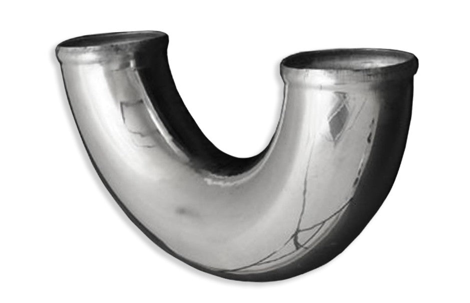 Aluminum elbow 180' 38mm, 30cm