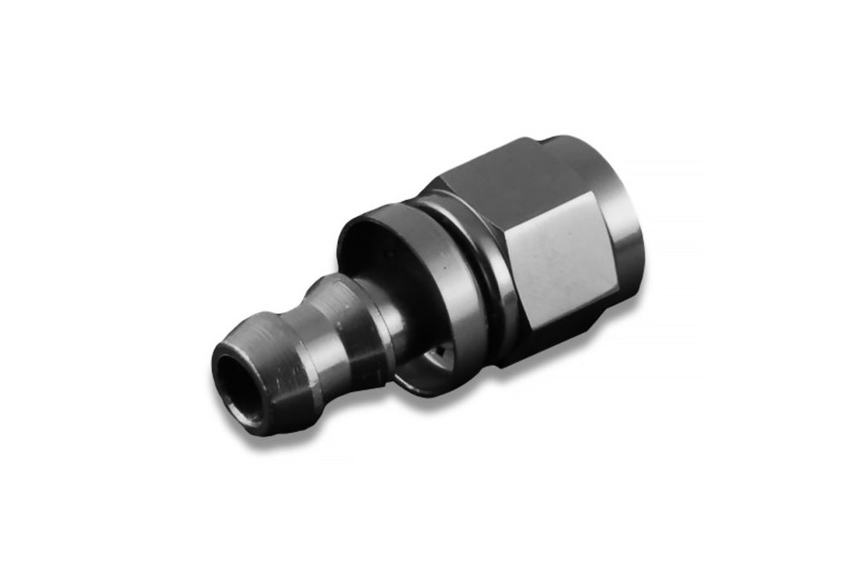 AN10 Push-On fitting Black