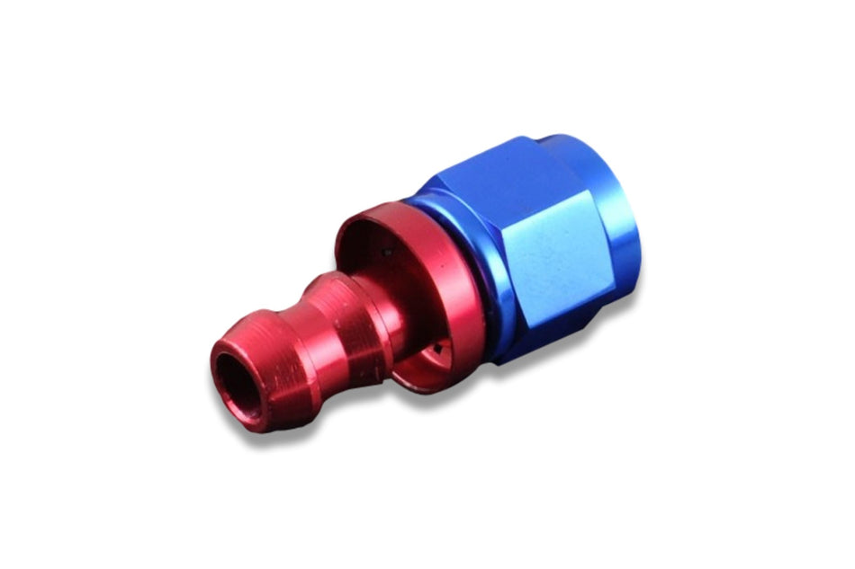 AN6 Push-On fitting Red