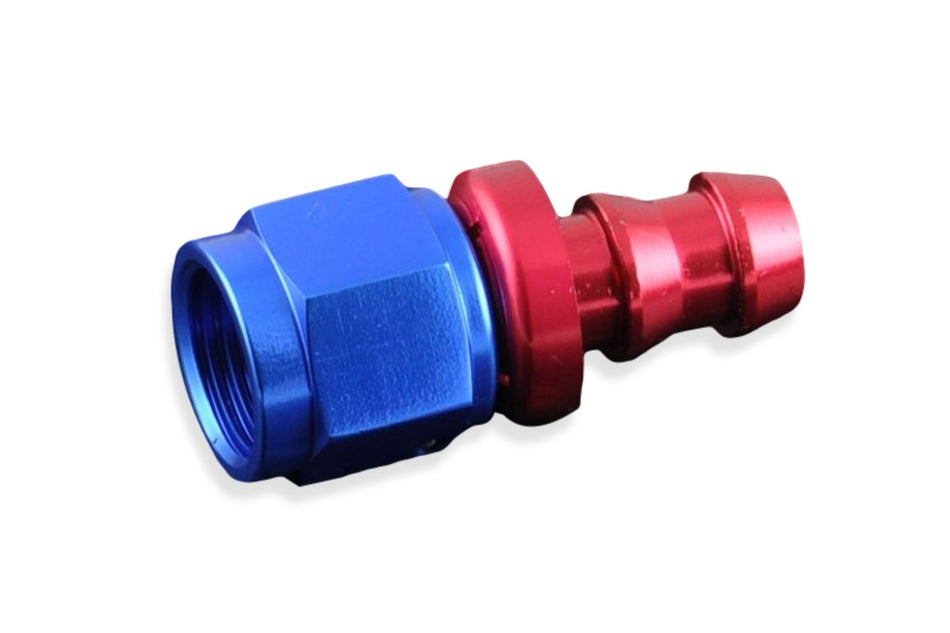 AN6 Push-On fitting Red
