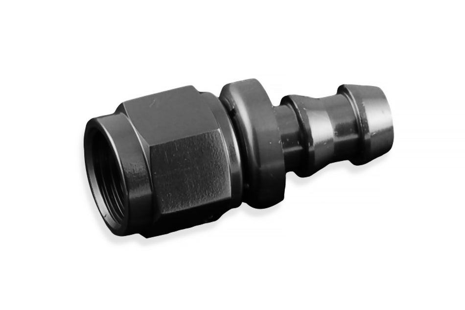 AN8 Push-On fitting Black